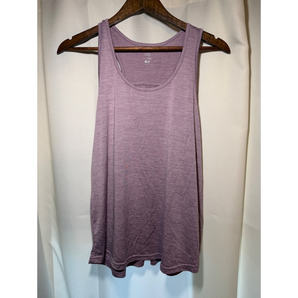 Legend Womens Racerback Active Tank Top Heather Purple Space Dye Size Medium